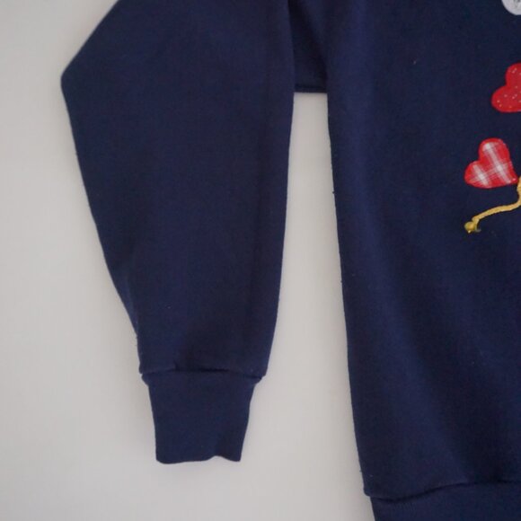 Vintage Jerzees Angel Lace Wings Patchwork Hearts Star Applique Sweatshirt L - Picture 7 of 10